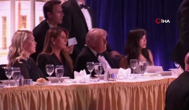 Trump'ın katıldığı yemekte silah sesleri