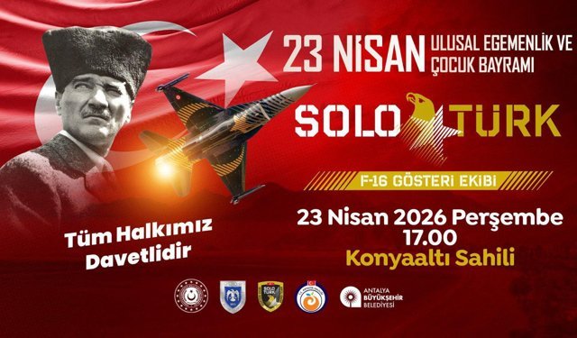 23 Nisan'da Konyaaltı'da muhteşem gösteri