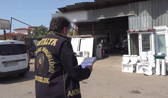 Antalya'da İkinci el eşya denetimi