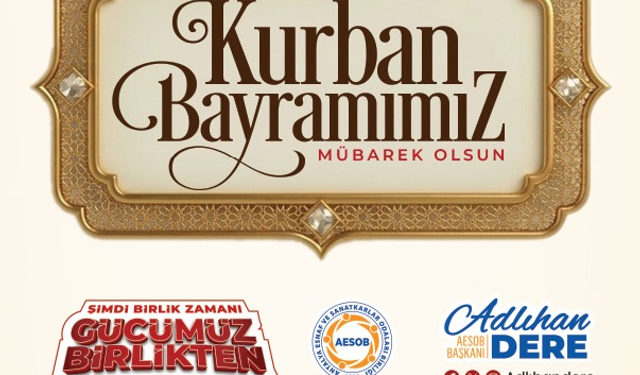 ANTALYA ESNAF VE SANATKAR ODALARI BİRLİĞİ KURBAN BAYRAMI İLANI