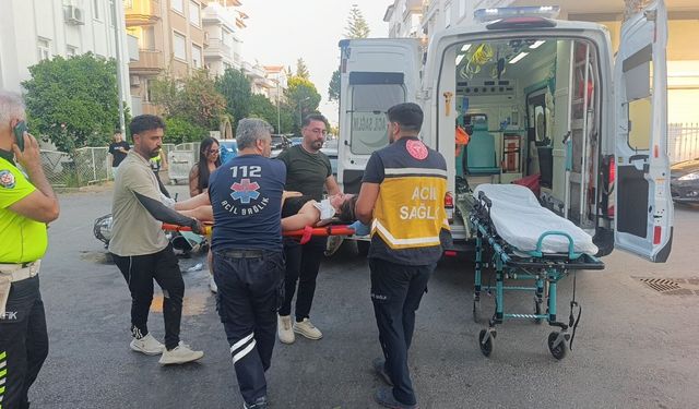 Antalya'da kaza anı saniye saniye görüntülendi