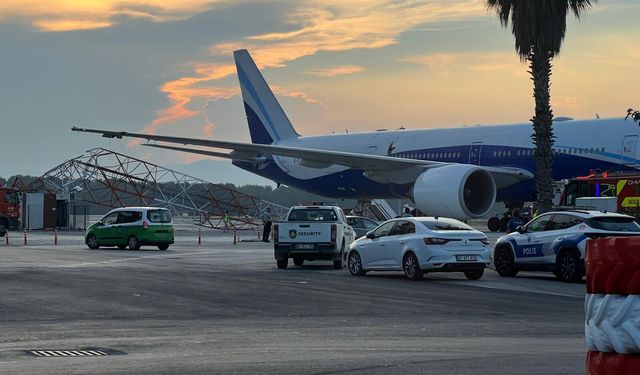 THY uçağı, Antalya Havalimanı’nda kaza yaptı