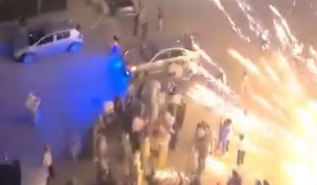 Havai fişek kalabalığın üzerine patladı
