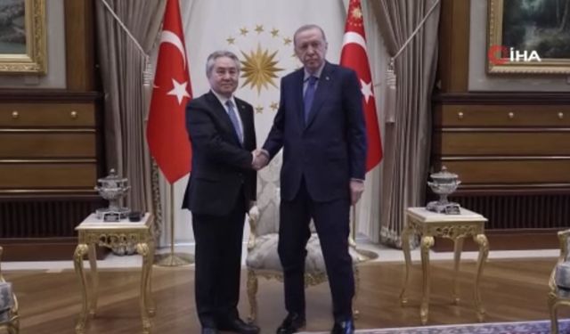 Erdoğan, Kulubayev’i kabul etti