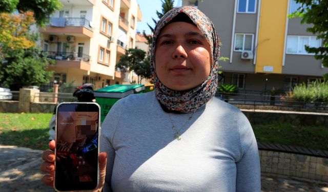 Motokurye ile apartman görevlisinin tartışması kameralara yansıdı