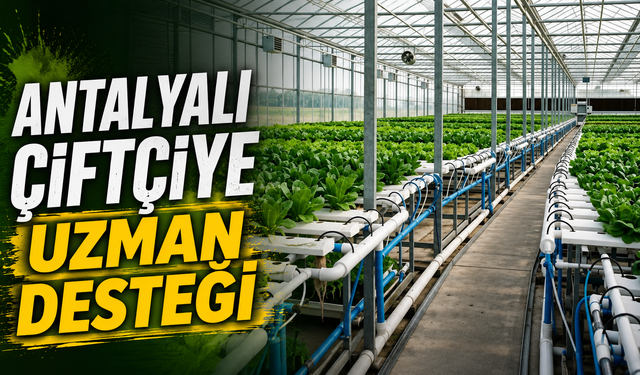 Antalyalı çiftçiye uzman desteği