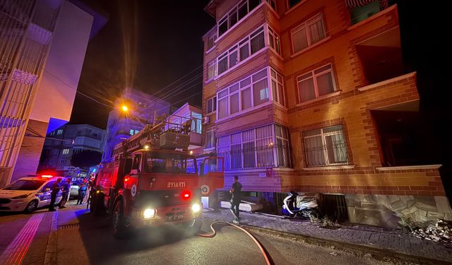 Apartmanda yangın paniği