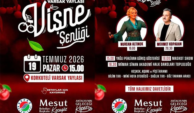 Korkuteli'de şenlik zamanı