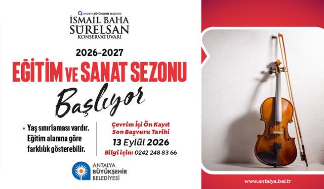 İSMAİL BAHA SÜRELSAN EĞİTİM VE SANAT SEZONU ÖN KAYIT
