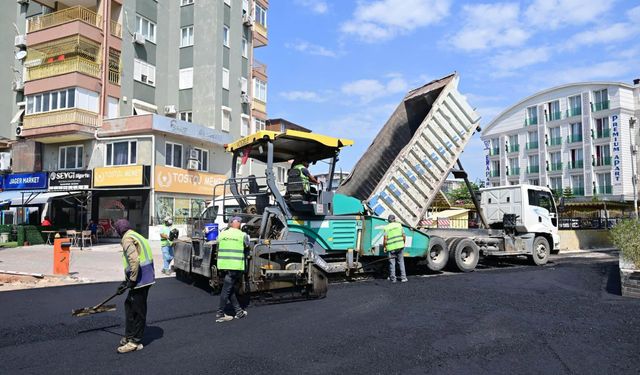 Kültür'de sıcak asfalt çalışması