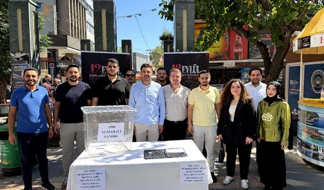 Darbelere sandıklı mesaj