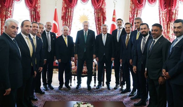 Erdoğan, 4 spor kulübünün başkanını kabul etti