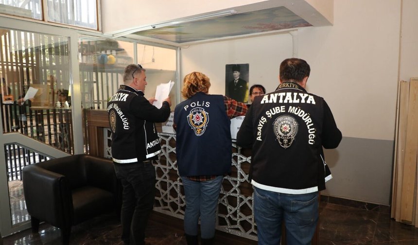 Antalya'da konaklama ve kiralama denetimi