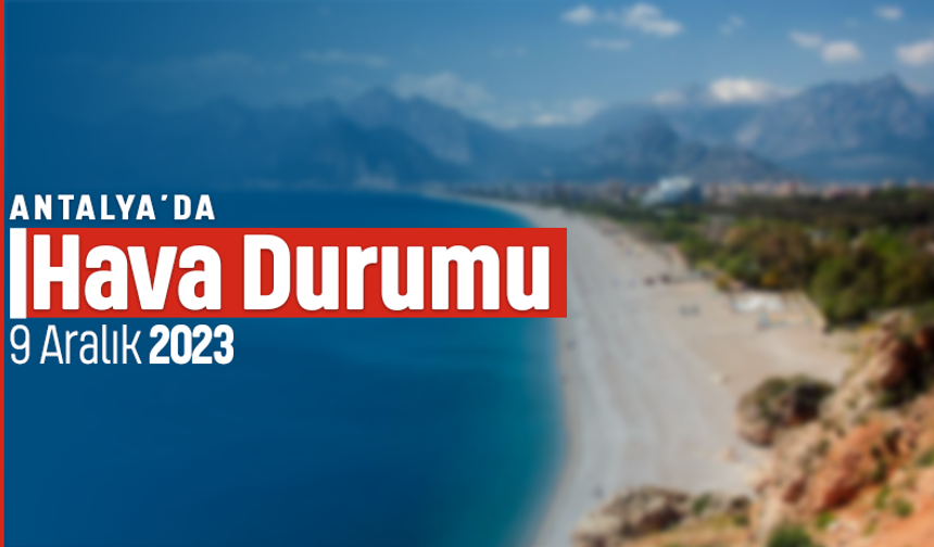Antalya'da hava durumu