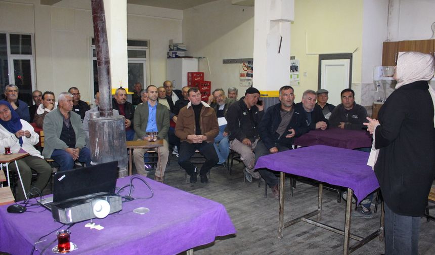 Elmalı'da çiftçiye eğitim