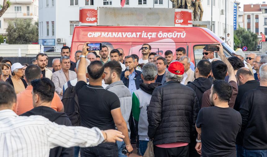 Manavgat’tan Özgür Özel’e destek