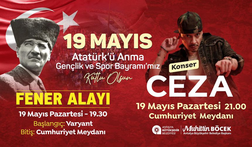 Antalya'da 19 Mayıs etkinlikleri
