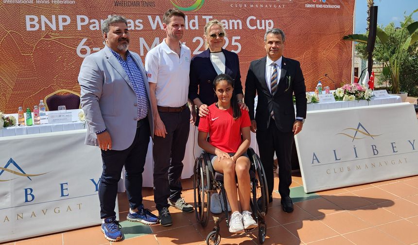 Tekerlekli sandalye tenis turnuvasının basın toplantısı gerçekleşti