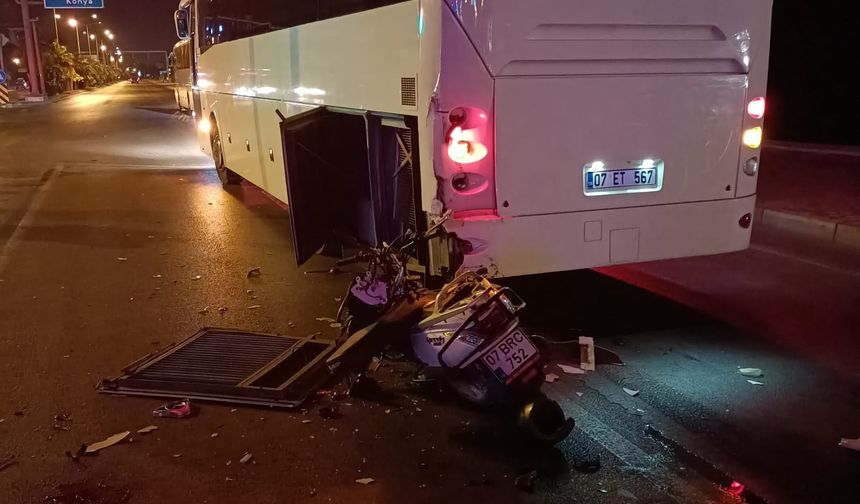 Alanya'da motosiklet kazası: 1 ölü