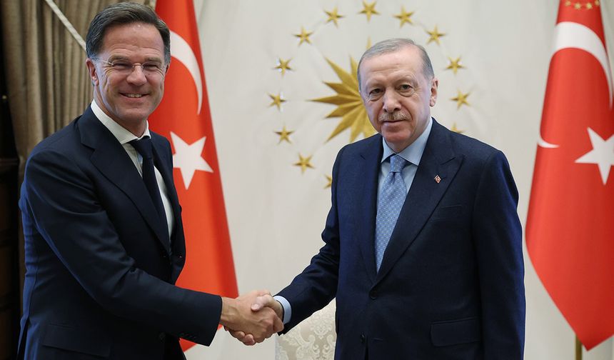 Erdoğan, Rutte’yi kabul etti