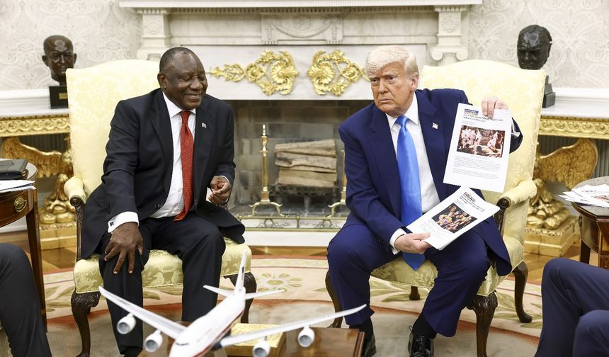 Trump, Ramaphosa ile görüştü