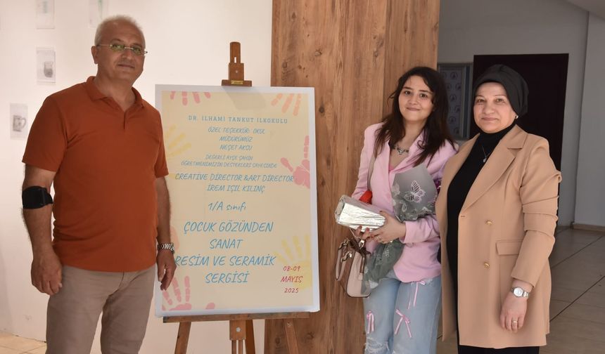 Öğrencilerden 'Çocuk Gözünden Sanat' sergisi
