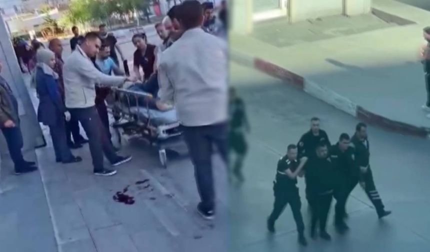 Hastane bahçesinde husumetlisini vurdu