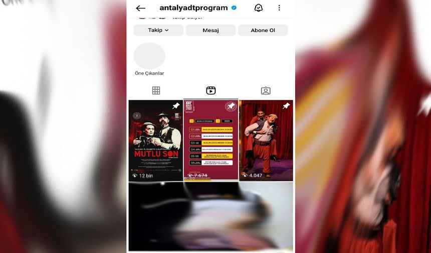 Antalya Devlet Tiyatrosu’nun sayfası hacklendi