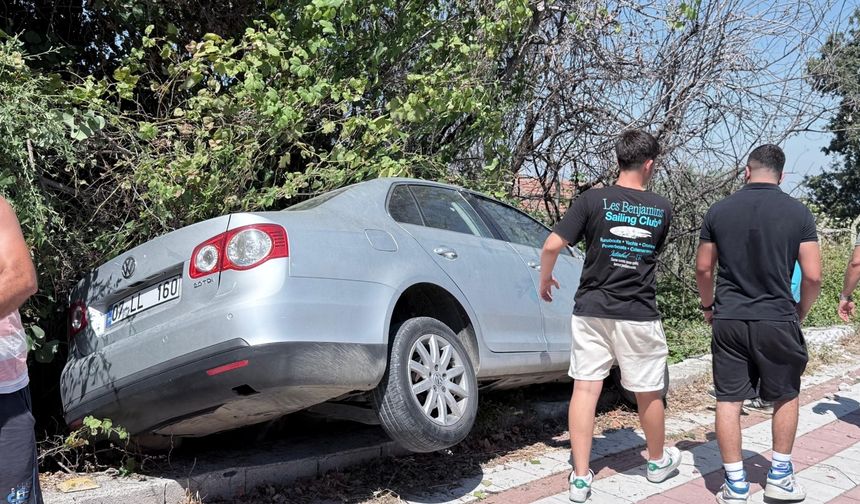 Kazayı burnu bile kanamadan atlattı