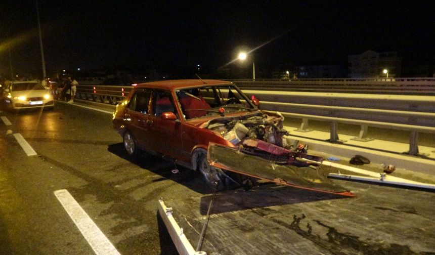 Manavgat'ta kaza trafiği kapattı