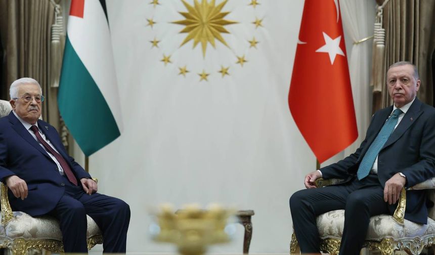 Cumhurbaşkanı Erdoğan, Filistin Devlet Başkanı Abbas ile görüştü
