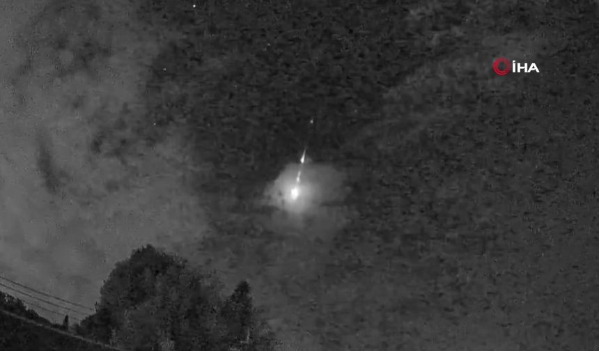 Ateş topu şeklinde göktaşları görüldü