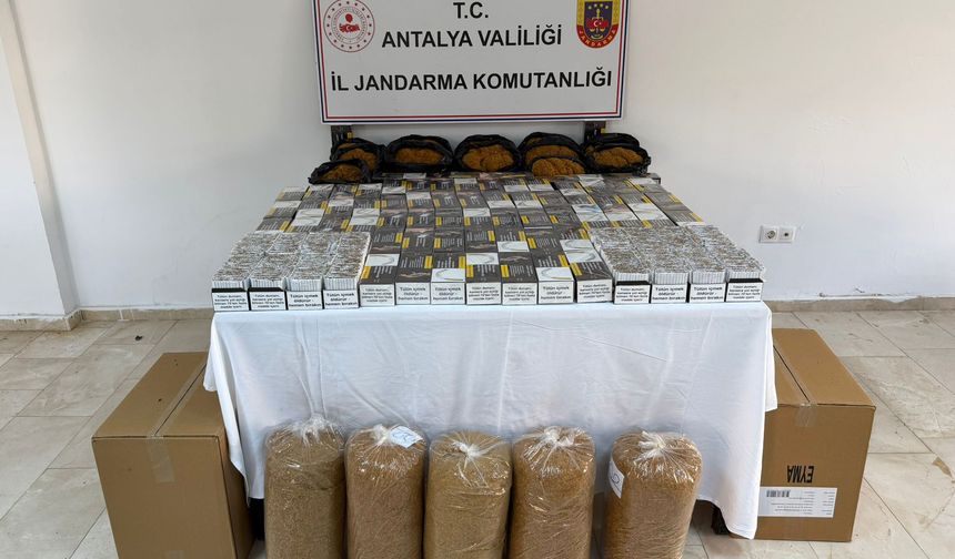 Serik'te kaçakçılık operasyonu