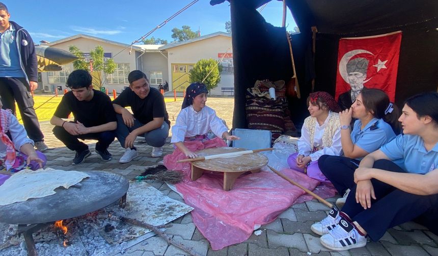 Aksu'da 'Yörük Çadırı'nda ders