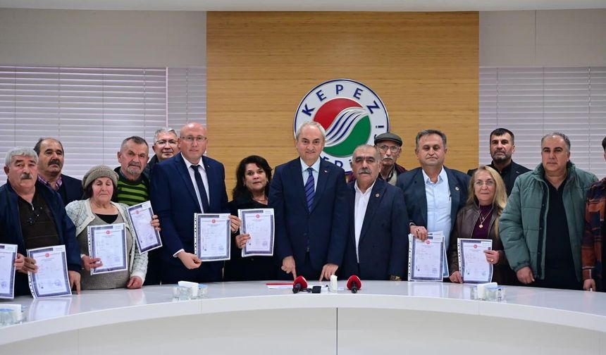 Kepez'de imar müjdesi