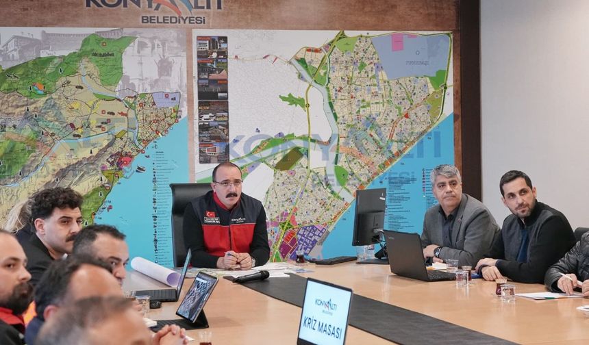 Konyaaltı’da kriz masası oluşturuldu
