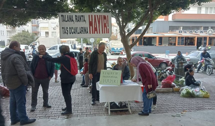 Boldağ’daki taş ocağı için imza kampanyası