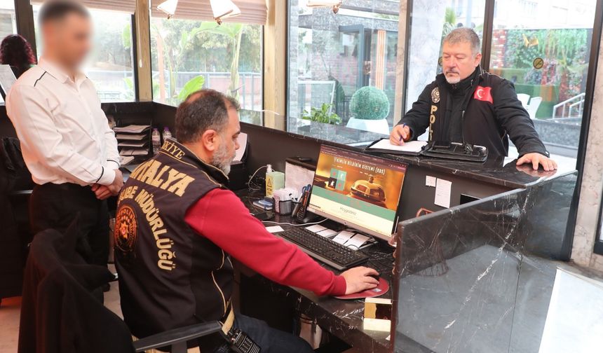 Antalya'da konaklama ve kiralama denetimi