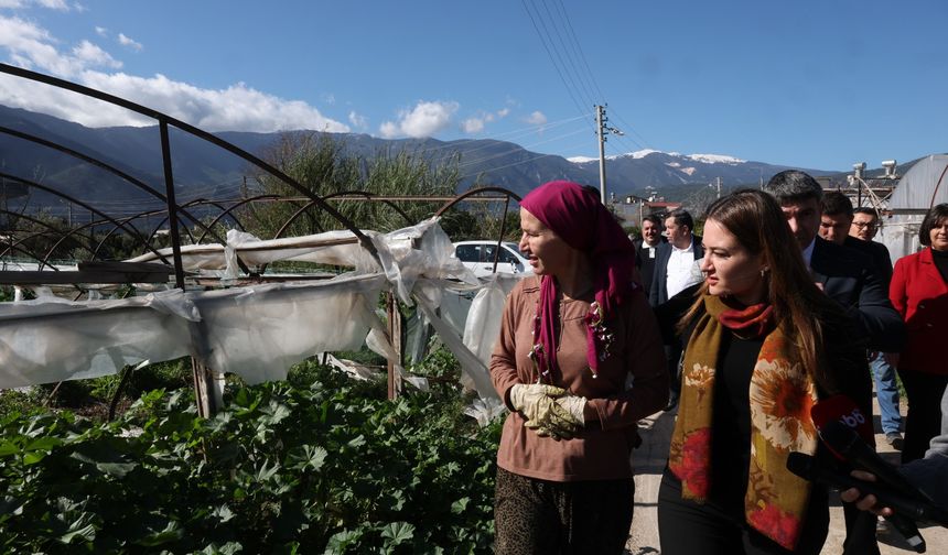 Başkan Vekili Özdemir’den afetzede çiftçilere geçmiş olsun ziyareti