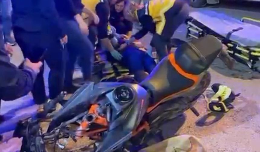 Antalya'da kahreden motosiklet kazası!