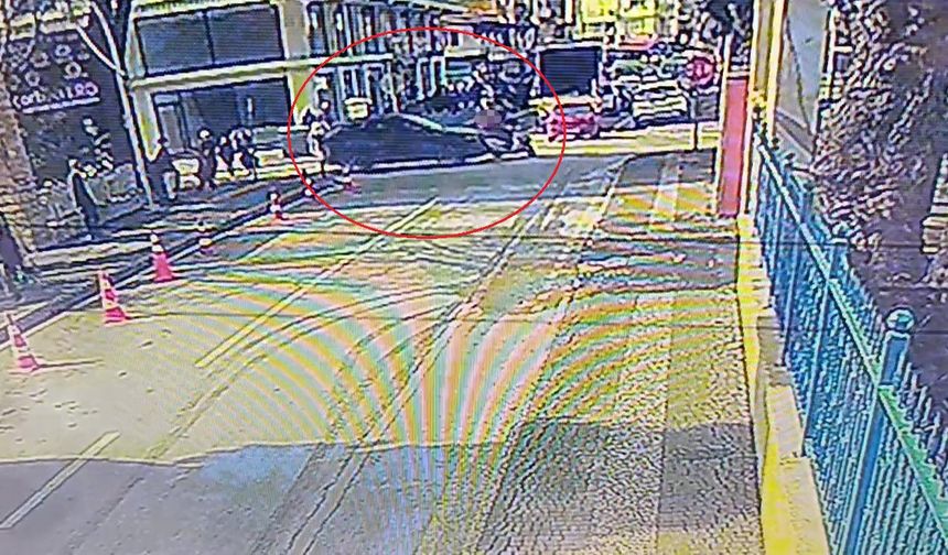 Manavgat'ta kaza anı kamerada