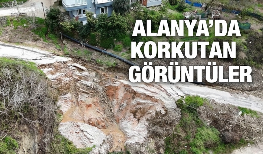 Alanya'da korkutan görüntüler