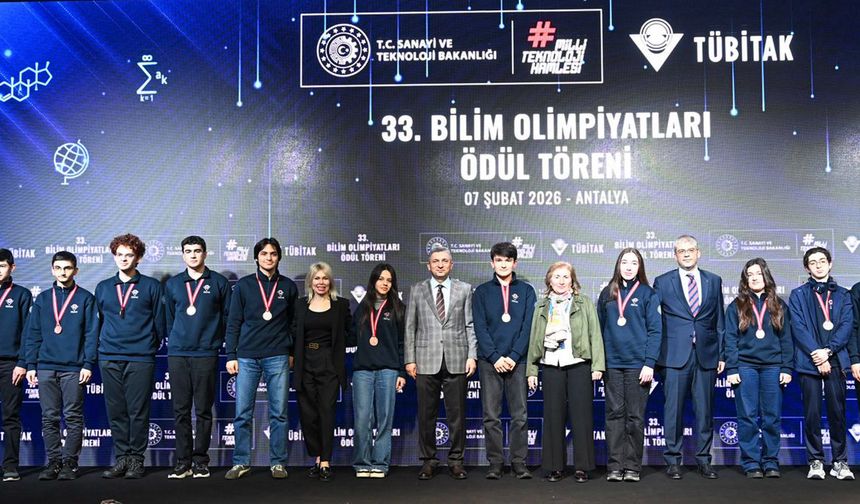 Bilim Olimpiyatları'nda ödüller verildi