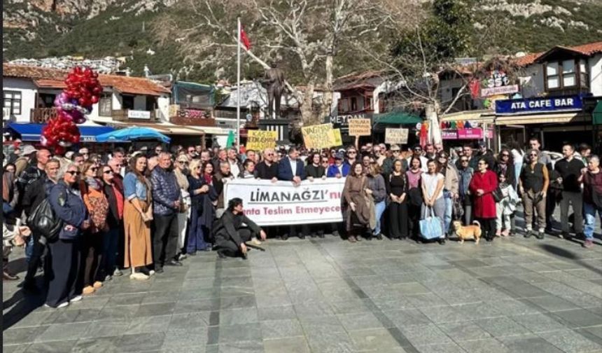 Kaş halkı Limanağzı için ses yükseltti
