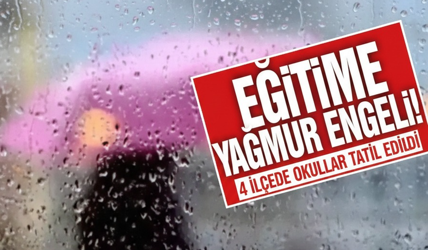 Antalya'nın iki ilçesinde daha okullar tatil edildi!