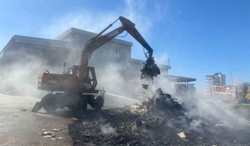 Sanayi sitesinde yangın paniği