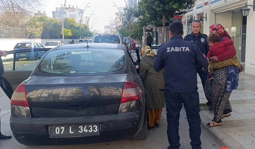 Manavgat’ta dilenci zabıtayı görünce feryadı bastı