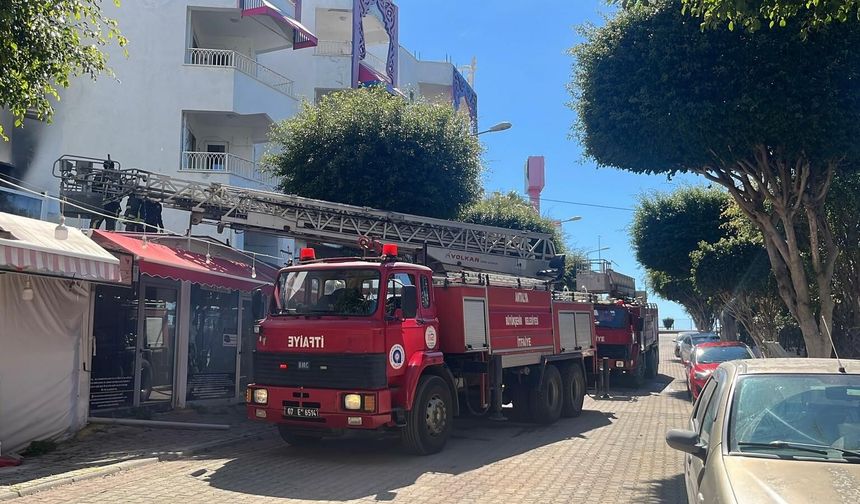 Alanya'da otelde korkutan yangın