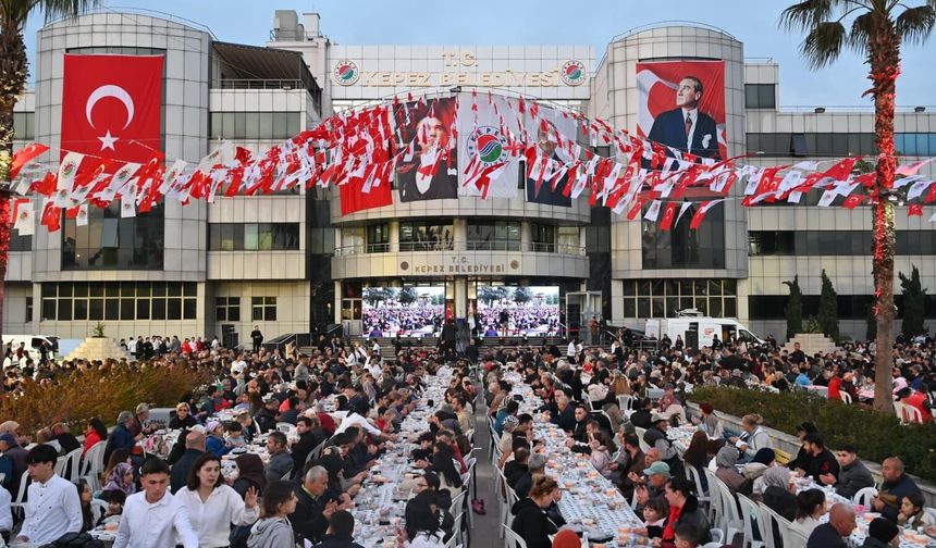 Kepez'de 5 bin kişilik iftar sofrası
