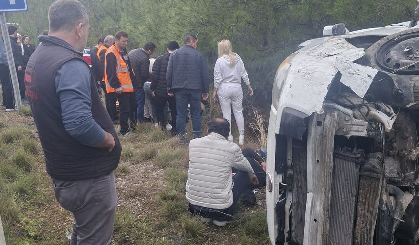 Akseki-Manavgat karayolunda kaza: 1'i ağır 6 kişi yaralı